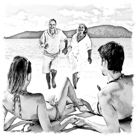 Иллюстрация к рассказу Геннадия Тараненко "Колесо времени". 