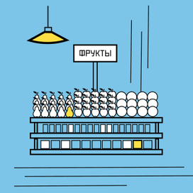 Прилавок с фруктами