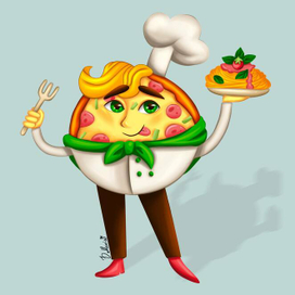 Бренд-персонаж для пиццерии