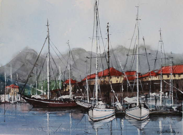 Парусники у причала