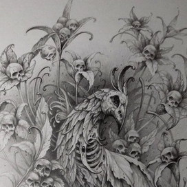 Макет принта "Птица"