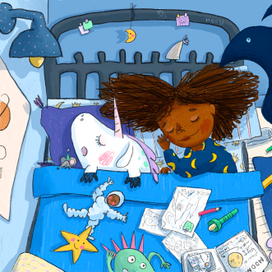 Иллюстрация к книге «Хочу на Луну»