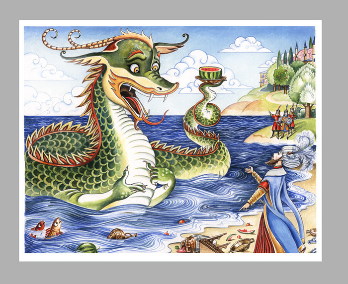 Иллюстрация к сказке Редьярда Киплинга "Мотылек, который топнул ногой"