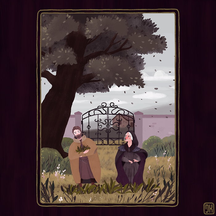 Иллюстрация для сказки "Рапунцель"