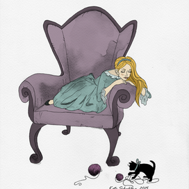 Алиса в кресле