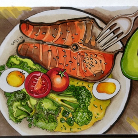 Скетч "ужин"