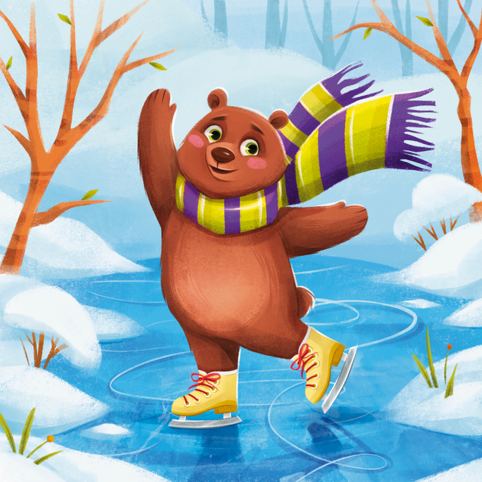 Мишка на льду