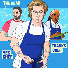 Фан-постер для сериала "Медведь".