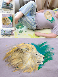 Роспись мужской пижамы