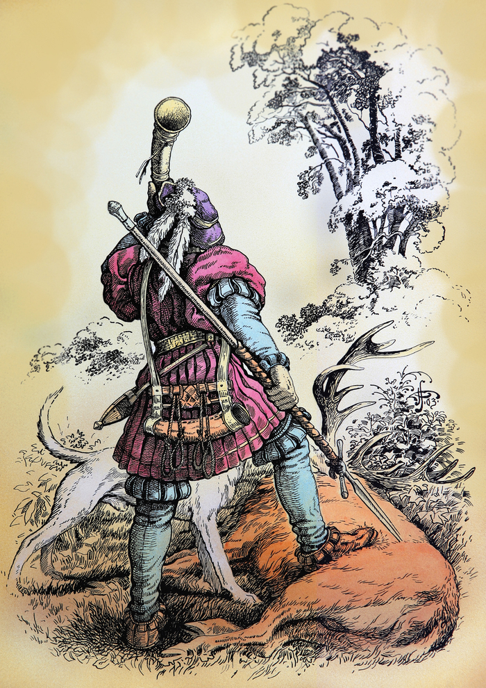 Губерт на охоте...