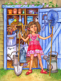 Чулан с лопатами