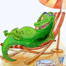 Сытый крокодил