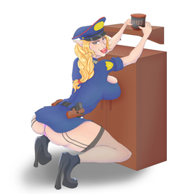 Эльфийка полицейский