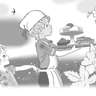 Проработка под акварель на просвет