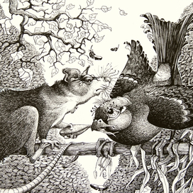 Мышь и Воробей.