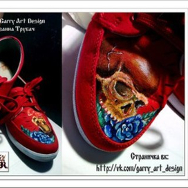 роспись тапок