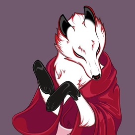 Белая лисица-хитрица