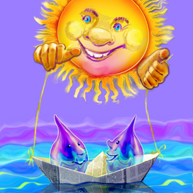 "Дружба" иллюстрация для детского сада"Ручеек"