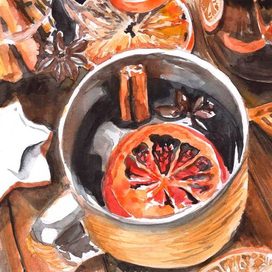 Кружка с глинтвейном