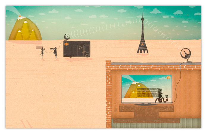 TV как картинка попадает в телевизор