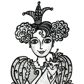 Принцесса с кошкой 