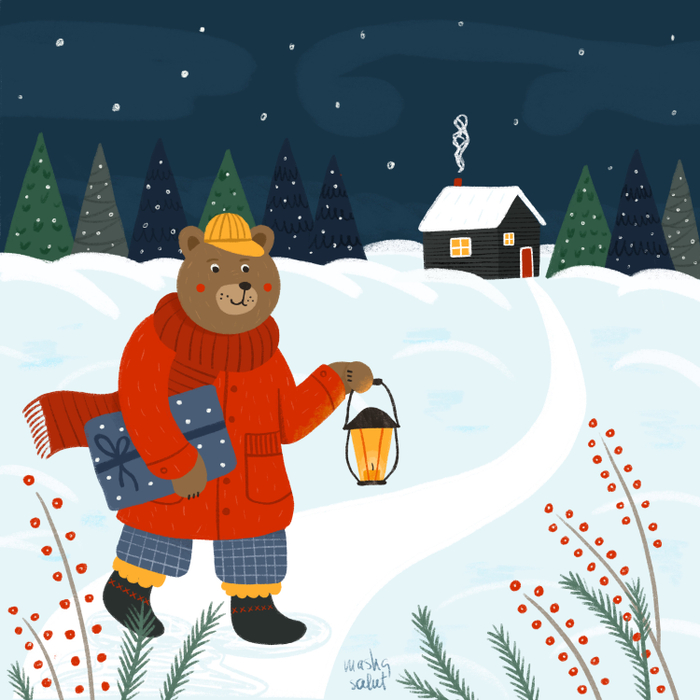 прогулка с фонарем