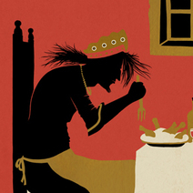 Иллюстрация к русской народной сказке "Василиса Прекрасная"