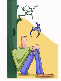 Страшная птичка