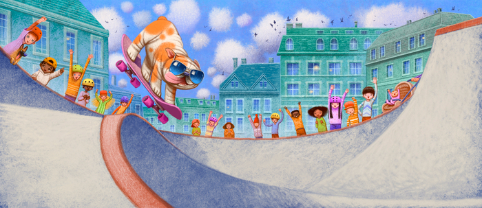 на скейтборде могу!