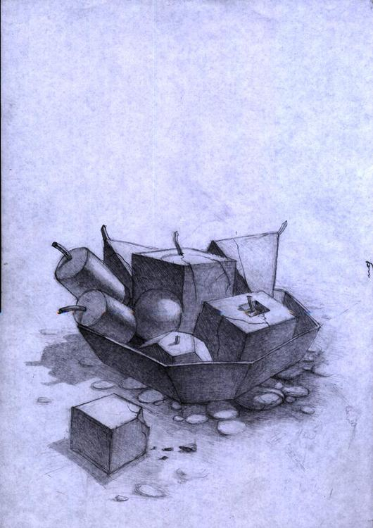 натюрморт из кирпичей...