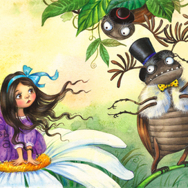 иллюстрация к сказке "Дюймовочка"1