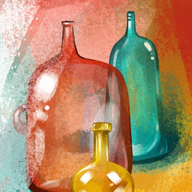 Натюрморт со стеклом