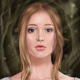 Лесная мавка, лесная русалка. Девушка из леса