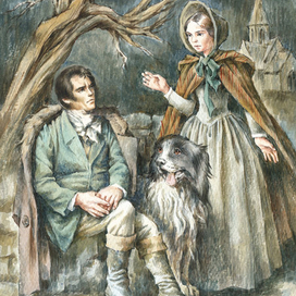 Иллюстрация к роману Шарлотт Бронте Джейн Эйр.