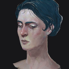 скетч головы персонажа 