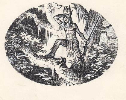 заставка-контр-титул к книге Чарльза Силсфилда ТОКЕА И БЕЛАЯ РОЗА