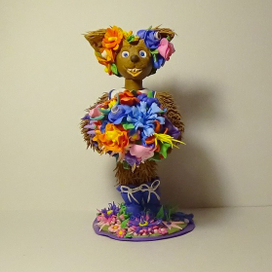 Дружок с букетом