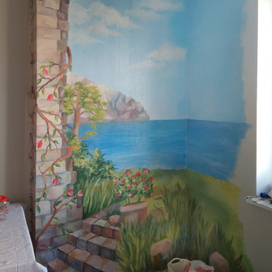 Роспись по средиземноморским мотивам