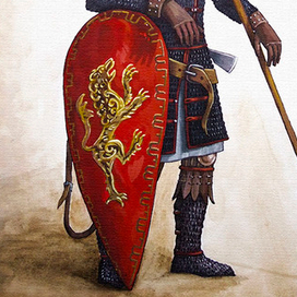 Русский дружинник XIII вв.