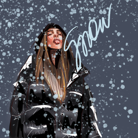 Снежинки ртом ловила..