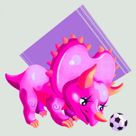 Трицератопс — футболист