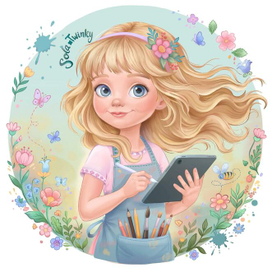 This is my avatar picture and  my nickname is Sola.Twinky. Sola means light, and twinky means when a star is sparking. I am delighted that now I am capable to draw using my  ipad. 