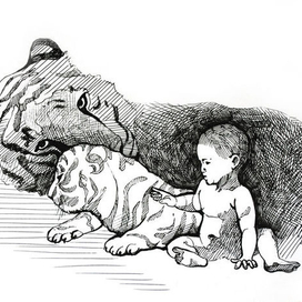 Иллюстация к сказке С. Кунах "Мати"