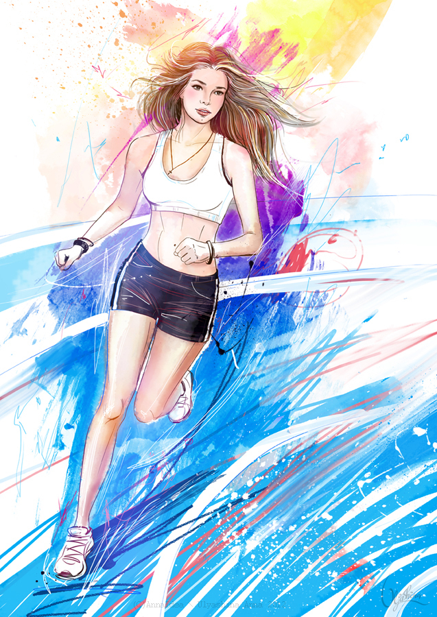 ПОРТРЕТ СПОРТСМЕНКИ (бег)