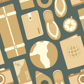 бесшовный паттерн "Отпуск"