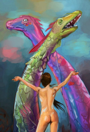 девушка и змеи