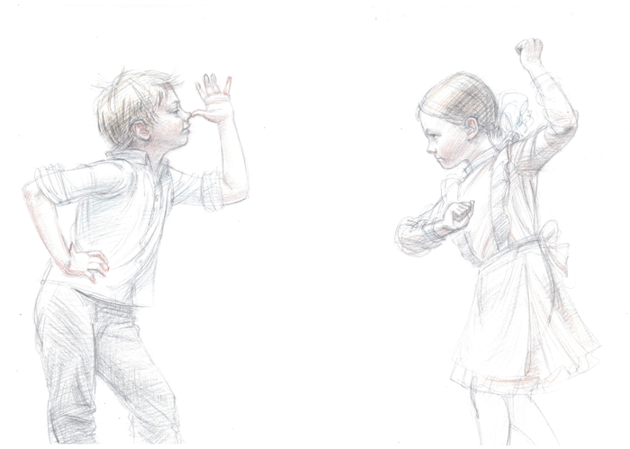 Евгений Шварц "Первоклассница", иллюстрация