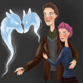 Тонкс и Люпин