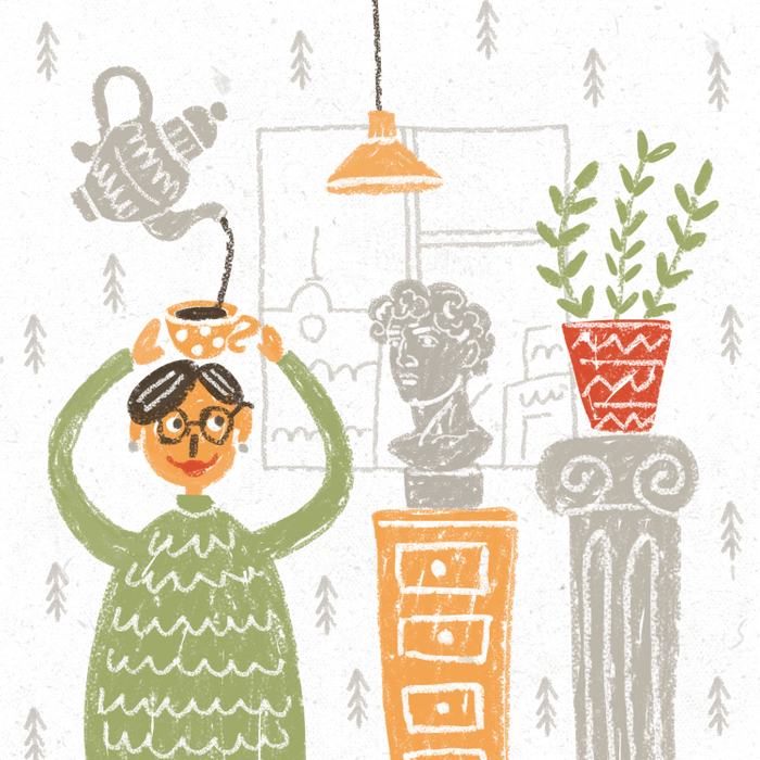 Ия, кофе и Давид