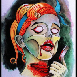 Девушка в стиле Пин - ап.